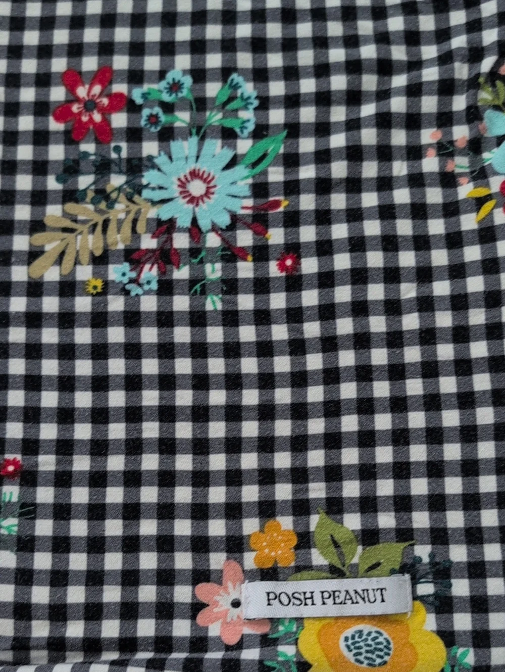 OG POSH PEANUT REVERSIBLE PATOO Floral Gingham